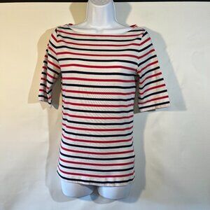 GAP Red, White & Blue boat style knit shirt.